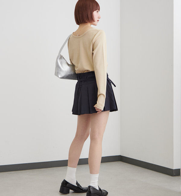  「[mline]ロゴポイントリブＴ」|Tシャツ・カットソー|