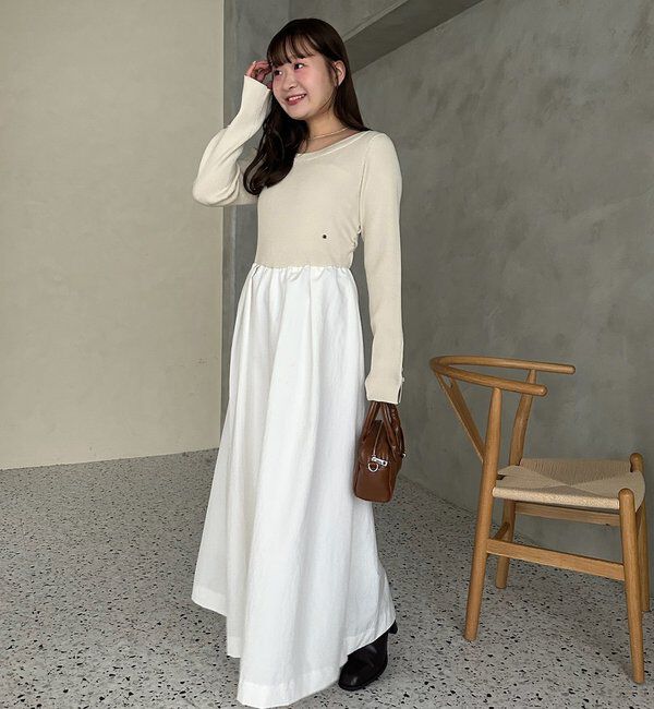  「【@__misa__03企画】プレート付きドッキングワンピース」|ワンピース|