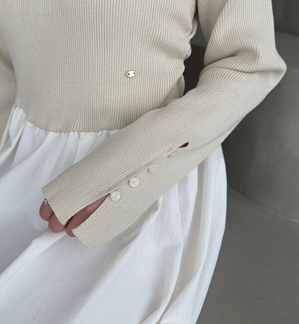  「【@__misa__03企画】プレート付きドッキングワンピース」|ワンピース|