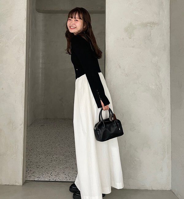  「【@__misa__03企画】プレート付きドッキングワンピース」|ワンピース|