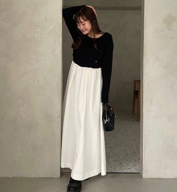  「【@__misa__03企画】プレート付きドッキングワンピース」|ワンピース|