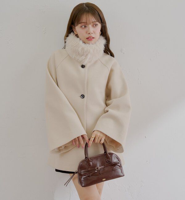  「【WEB限定/REVIVAL】ファー取り外しケープコート」|その他|