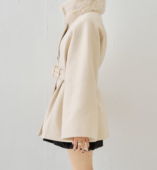  「【WEB限定/REVIVAL】ファー取り外しケープコート」|その他|