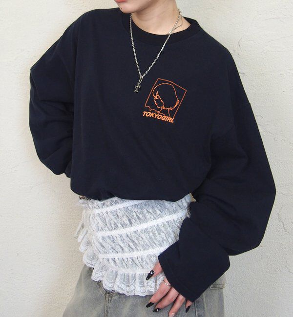  「【WEB限定】TOKYOGIRLロンT (UNISEX/ユニセックス)」|Tシャツ・カットソー|ネイビー