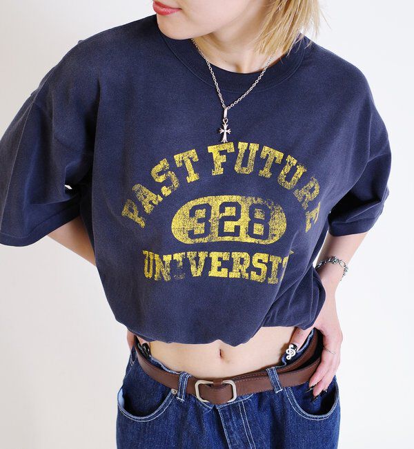  「【From Vintage】 WRONGカレッジTEE」|Tシャツ・カットソー|ネイビー