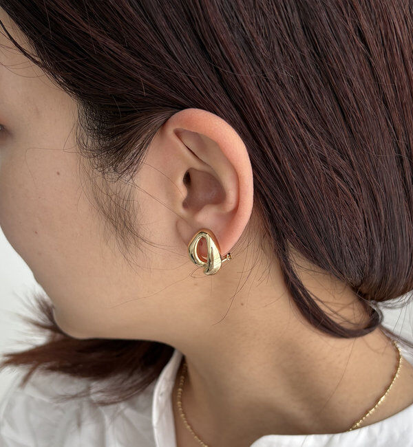  「〈GOLDY/ゴールディ〉ホイップリングイヤリング」|リング|