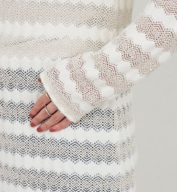  「透かし編みニットワンピース」|ワンピース|