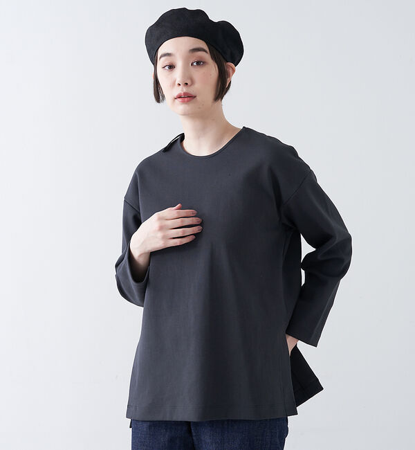 collex「ダンボールニット　クルーネックプルオーバー」|Tシャツ・カットソー|チャコールグレー