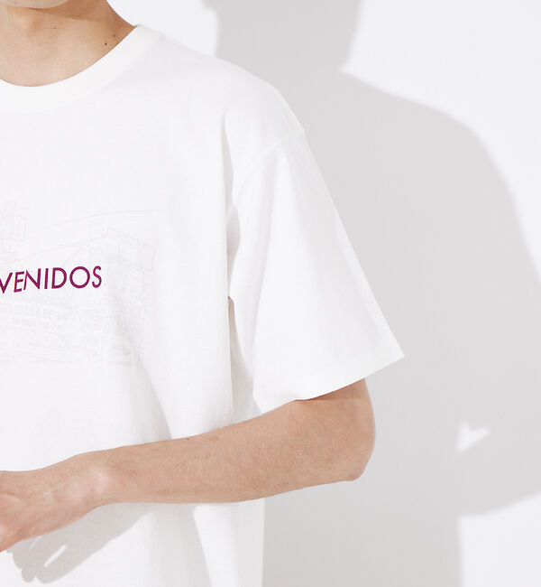 ABAHOUSE「バハカリフォルニア ネオンプリントフロッキーTシャツ」|Tシャツ・カットソー|