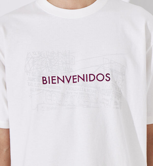 ABAHOUSE「バハカリフォルニア ネオンプリントフロッキーTシャツ」|Tシャツ・カットソー|