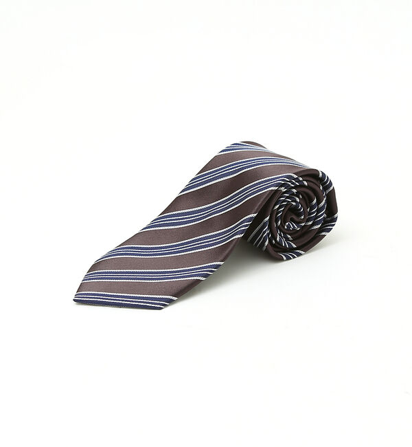 ABAHOUSE「レジメンタル柄 ネクタイ」|ネクタイ・蝶ネクタイ|ブラウン