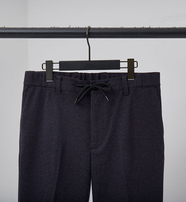 ABAHOUSE「【セットアップ対応】ヘリンボーン ニット スラックス」|スラックス|