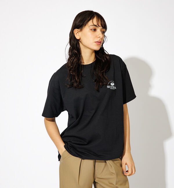 ABAHOUSE「【FRUIT OF THE LOOM】フロント＆バックプリント クルーネック シ」|Tシャツ・カットソー|