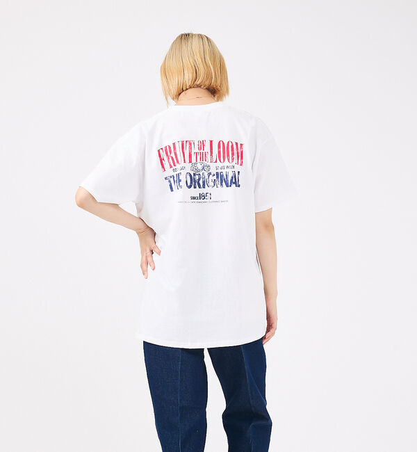 ABAHOUSE「【FRUIT OF THE LOOM/フルーツ オブ ザ ルーム】Print T」|Tシャツ・カットソー|ホワイト系その他1