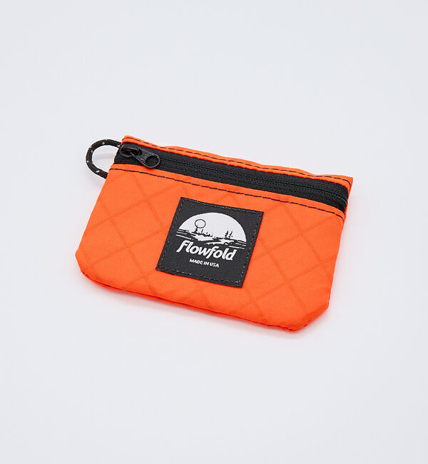 ABAHOUSE「【Flowfold/フローフォールド】 MINI POUCH/ミニポーチ/小銭入」|財布|オレンジ