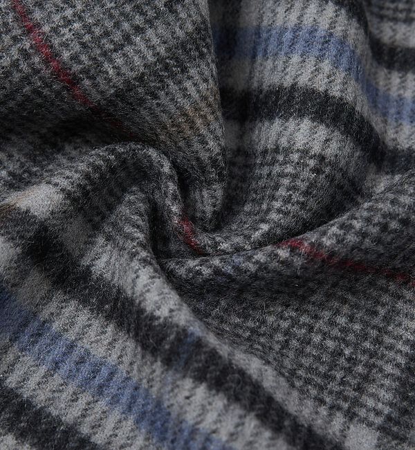 ABAHOUSE「チェック＆ストライプ　ウールマフラー」|マフラー|