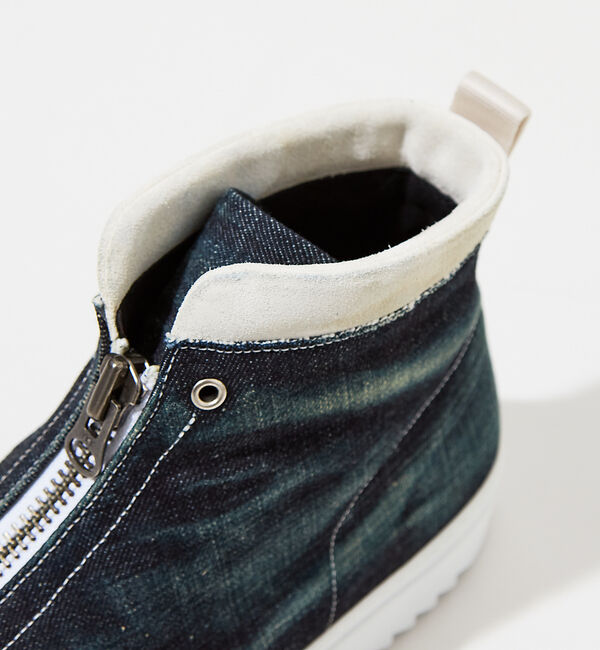 alfredoBANNISTER「【デニム】センタージップ ハイカットスニーカー」|スニーカー|