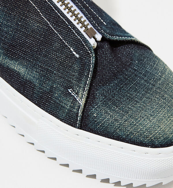 alfredoBANNISTER「【デニム】センタージップ ハイカットスニーカー」|スニーカー|