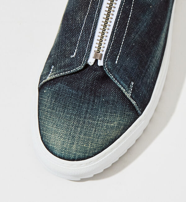alfredoBANNISTER「【デニム】センタージップ ハイカットスニーカー」|スニーカー|