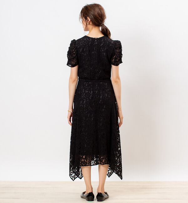 Rouge vif「【FLICKA】ジャガードレースフレアワンピース」|ワンピース|