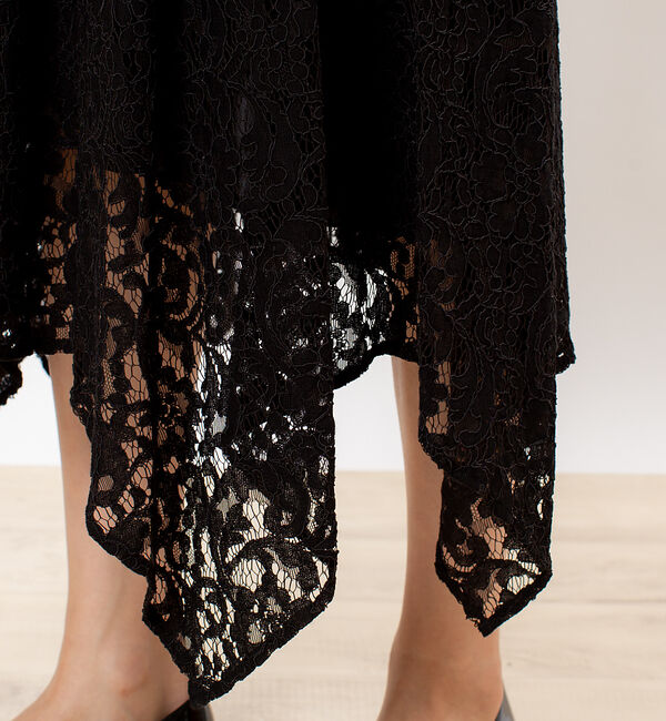 Rouge vif「【FLICKA】ジャガードレースフレアワンピース」|ワンピース|