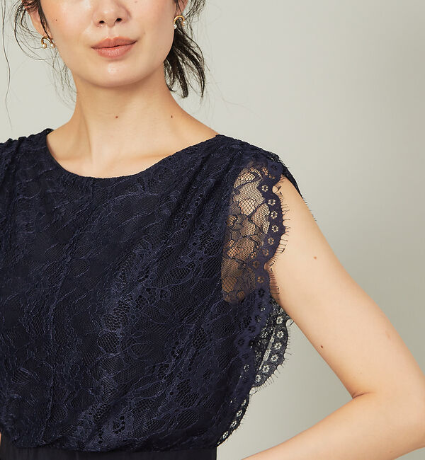 Rouge vif「レースコンビギャザーワンピース」|ワンピース|