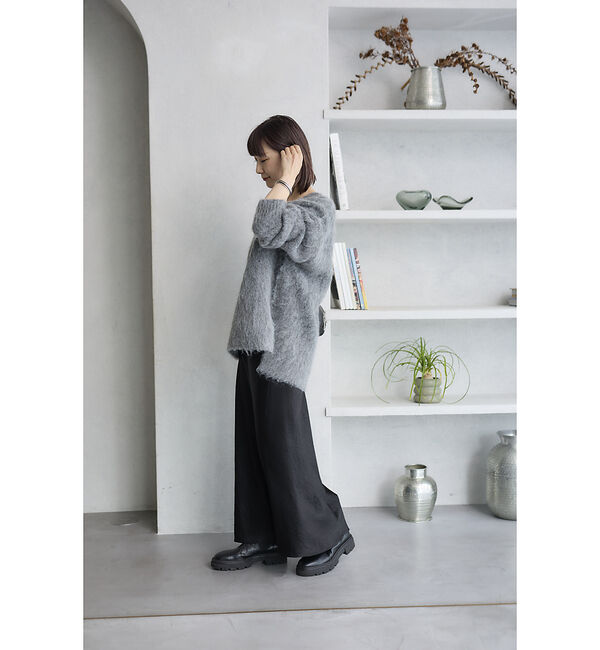 Rouge vif「【一部店舗限定】 　シャギーフォルムVネックニット」|ニット・セーター|