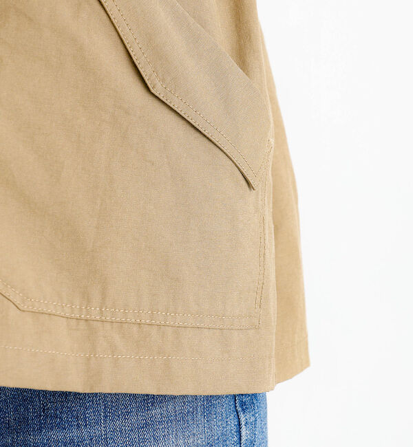 Rouge vif「【Le Melange/ル・メランジュ】ナイロンツイル サファリジャケット【WE」|その他|