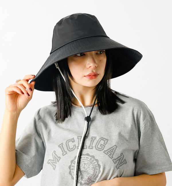 Rouge vif「【Ruben/ルーベン】ラスターワイドブリムハット（顎紐付き）【WEB限定】」|その他|