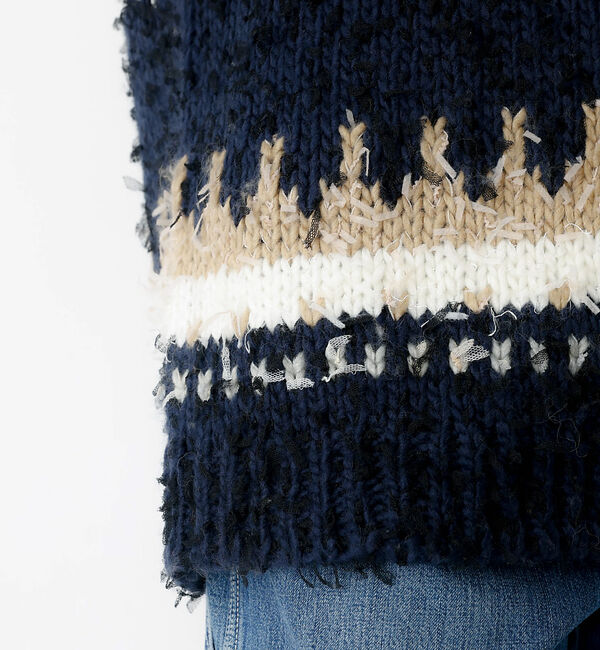 Rouge vif「【JOHNBULL/ジョンブル】ファンシーカーディガン/ニット/カーディガン/フ」|ニット・セーター|