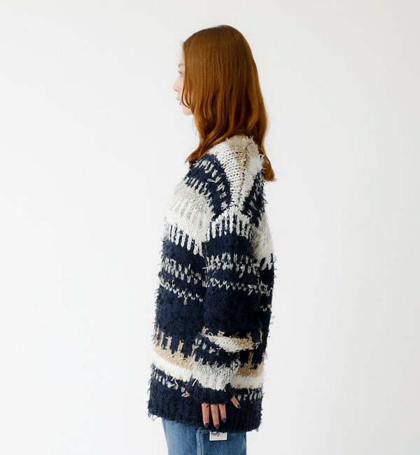 Rouge vif「【JOHNBULL/ジョンブル】ファンシーカーディガン/ニット/カーディガン/フ」|ニット・セーター|