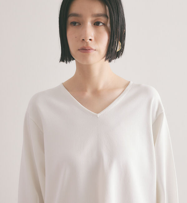 qualite「レーヨンストレッチニット」|ニット・セーター|