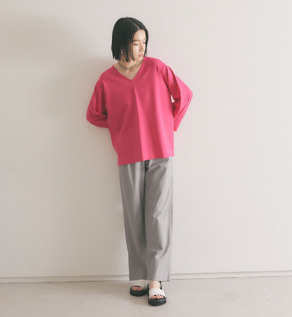 qualite「レーヨンストレッチニット」|ニット・セーター|