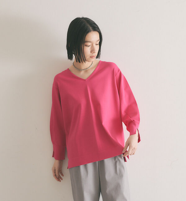 qualite「レーヨンストレッチニット」|ニット・セーター|