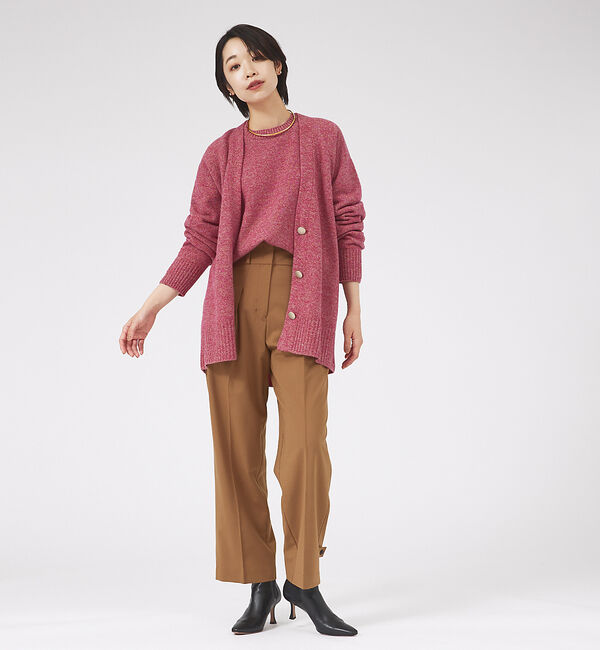 qualite「【アンサンブル対応】ウルグアイウールニットカーディガン」|カーディガン|