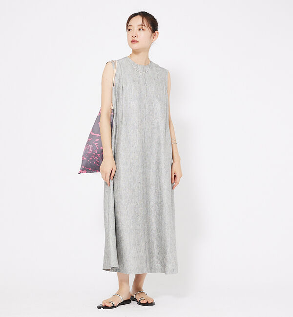 qualite「ラメスラブリネンワンピース」|ワンピース|