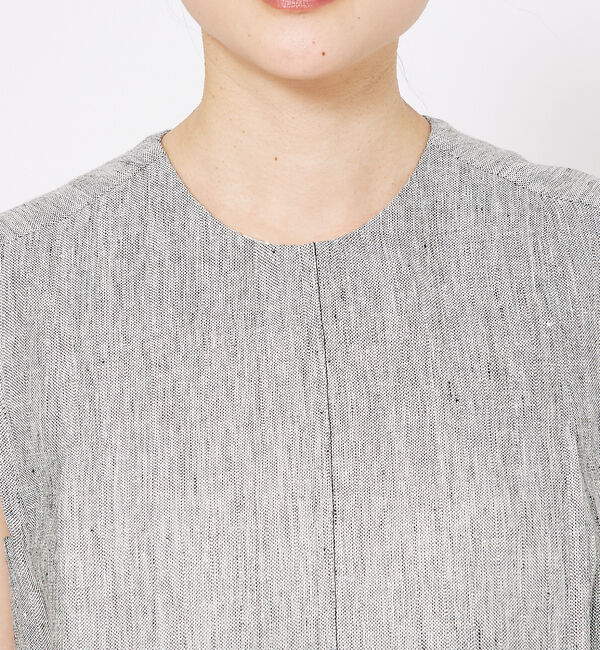 qualite「ラメスラブリネンワンピース」|ワンピース|