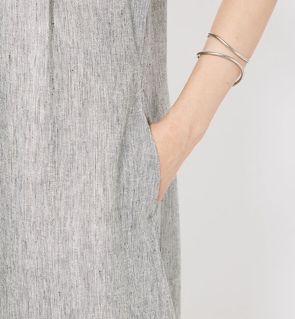 qualite「ラメスラブリネンワンピース」|ワンピース|