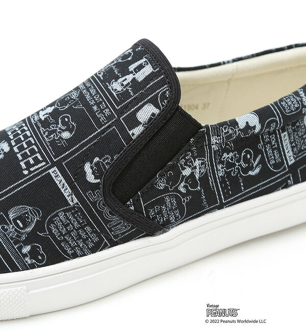 AU BANNISTER「【PEANUTS&times;Au BANNISTER】スヌーピーコラボ スリッポンスニーカ」|スニーカー|