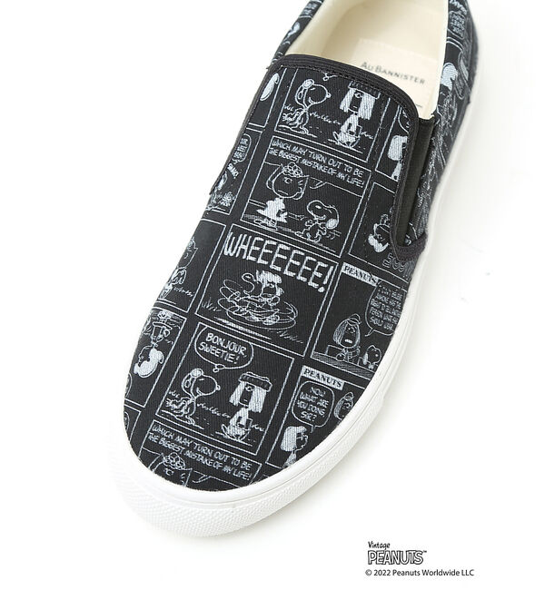 AU BANNISTER「【PEANUTS&times;Au BANNISTER】スヌーピーコラボ スリッポンスニーカ」|スニーカー|