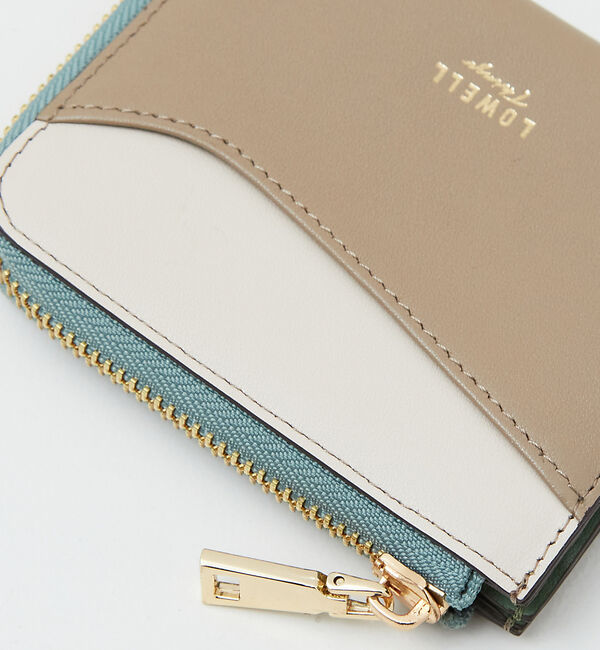 LOWELL things「Reles/L字配色ミニウォレット」|財布|