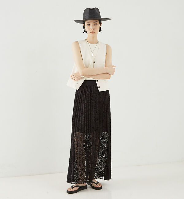 The Store by C' 「【COCUCA】レースプリーツスカート」|スカート|