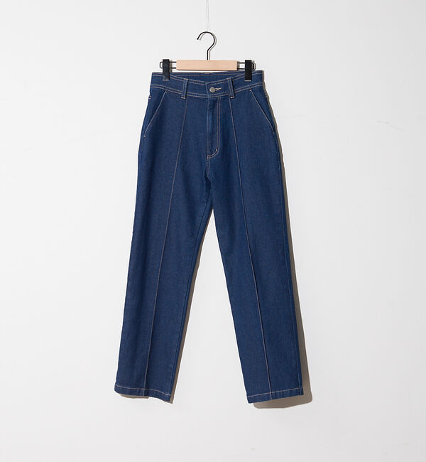 NOMINE「ピンタックデニムパンツ」|デニム|インディゴ