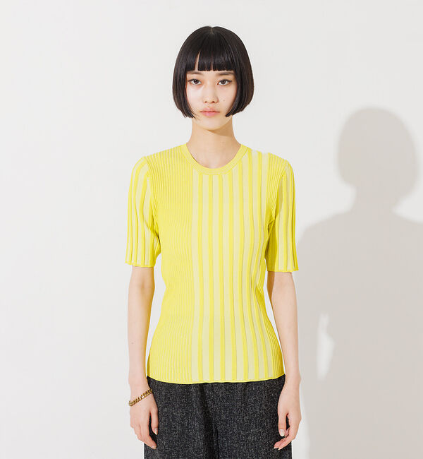 NOMINE「ミックスリブニットプルオーバー」|ニット・セーター|