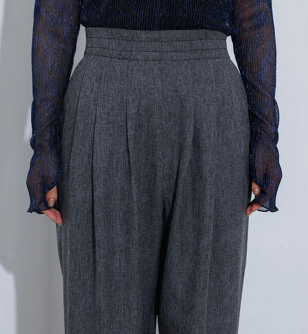 NOMINE「【セットアップ着用可】シャーク タックワイドパンツ」|スラックス|