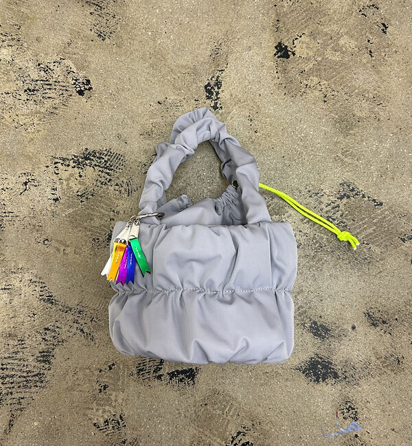 NOMINE「【cheek】pokkori kincyaku2way 2WAY 巾着 ミニトー」|トートバッグ|グレー