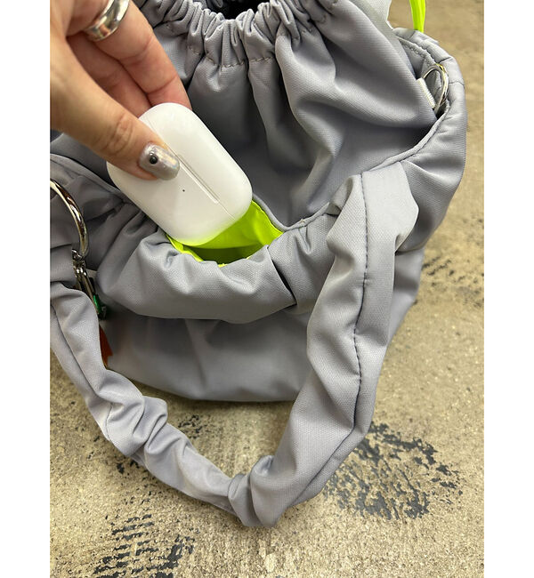 NOMINE「【cheek】pokkori kincyaku2way 2WAY 巾着 ミニトー」|トートバッグ|