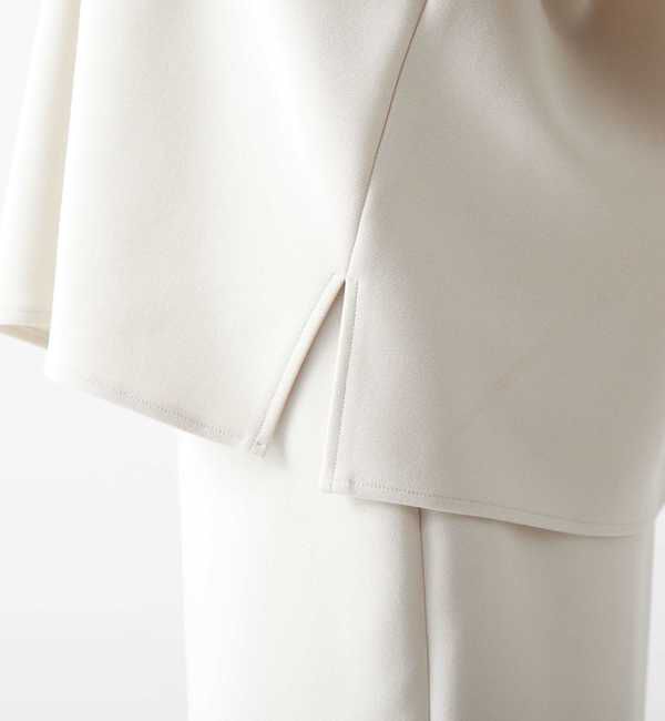 Liesse「ボンディングニットVネックドルマントップス（セットアップ対応可）」|シャツ・ブラウス|