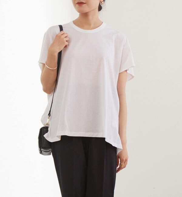 Liesse「バック切り替えカットソー」|Tシャツ・カットソー|ホワイト