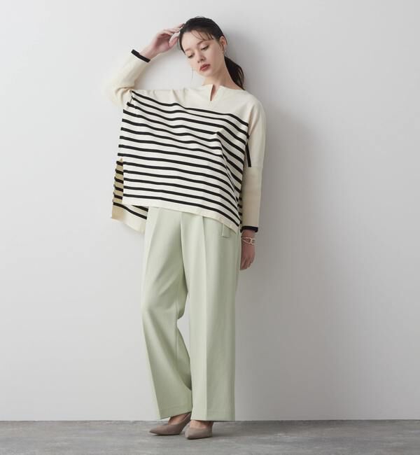 Liesse「キーネックワイドニット」|ニット・セーター|